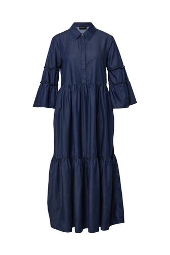 S.OLIVER Midikleid 57Y2_blau