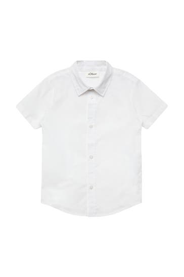 S.OLIVER Hemd 0100_weiß Slim Fit