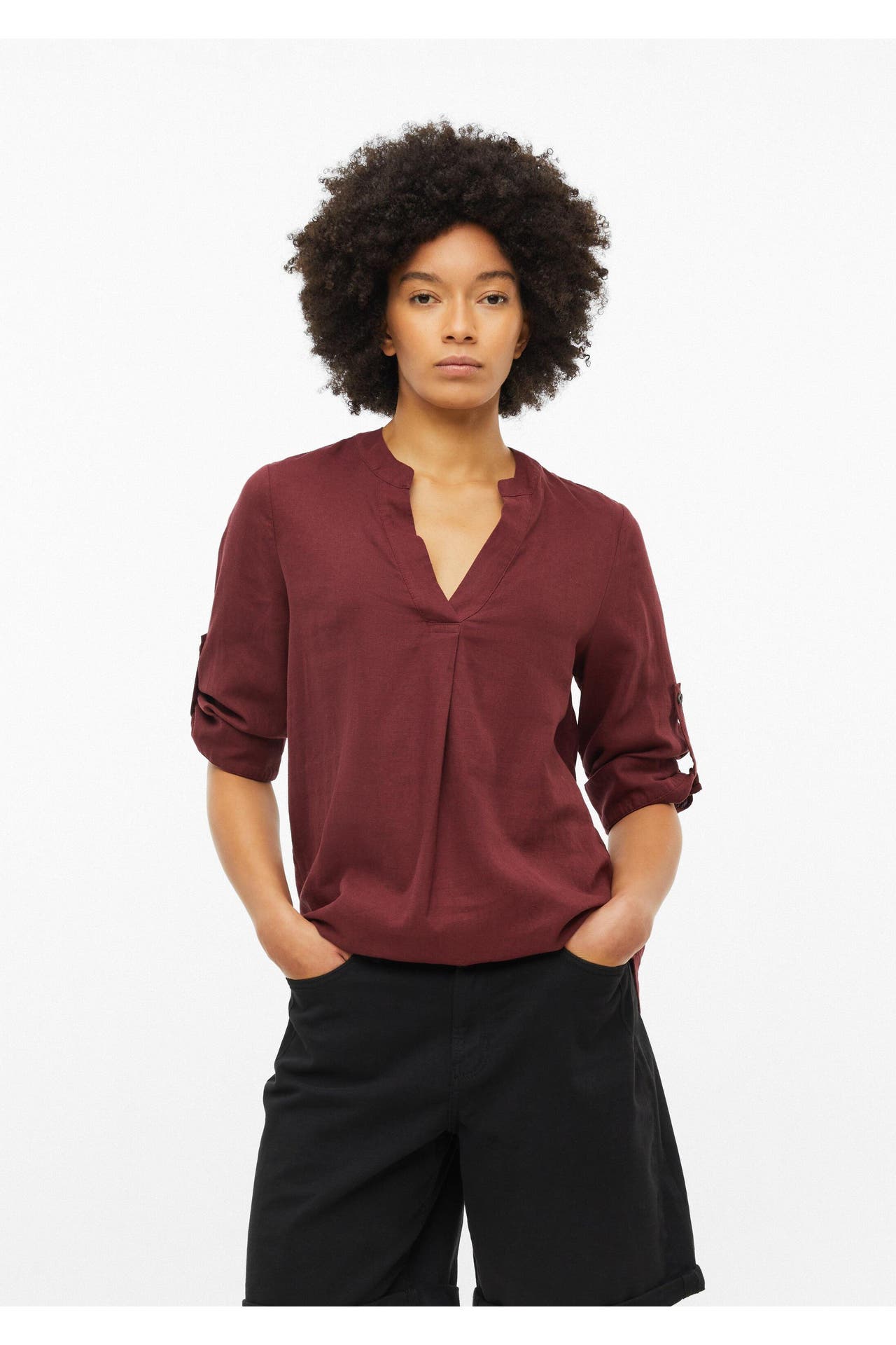 S.OLIVER Casual-Bluse 3903_bordeaux, Bild 1