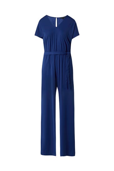 COMMA, Jumpsuit 5538_royalblau Wide/ Loose Fit