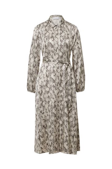 COMMA, Midikleid 93A0_helles beige