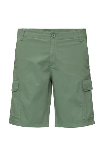 QS BY S.OLIVER Short 7816_tannengrün Wide/ Loose Fit