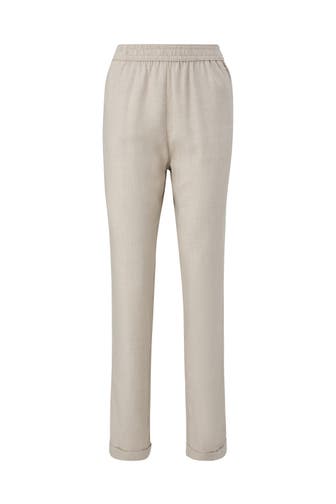 QS BY S.OLIVER Stoffhose 0009_creme Tapered