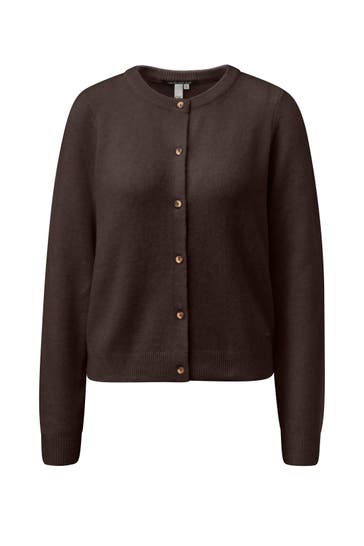 QS BY S.OLIVER Strickjacke 89W0_dunkelbraun
