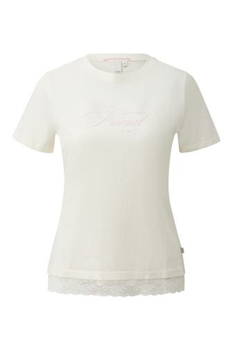 QS BY S.OLIVER T-Shirt 02D0_creme