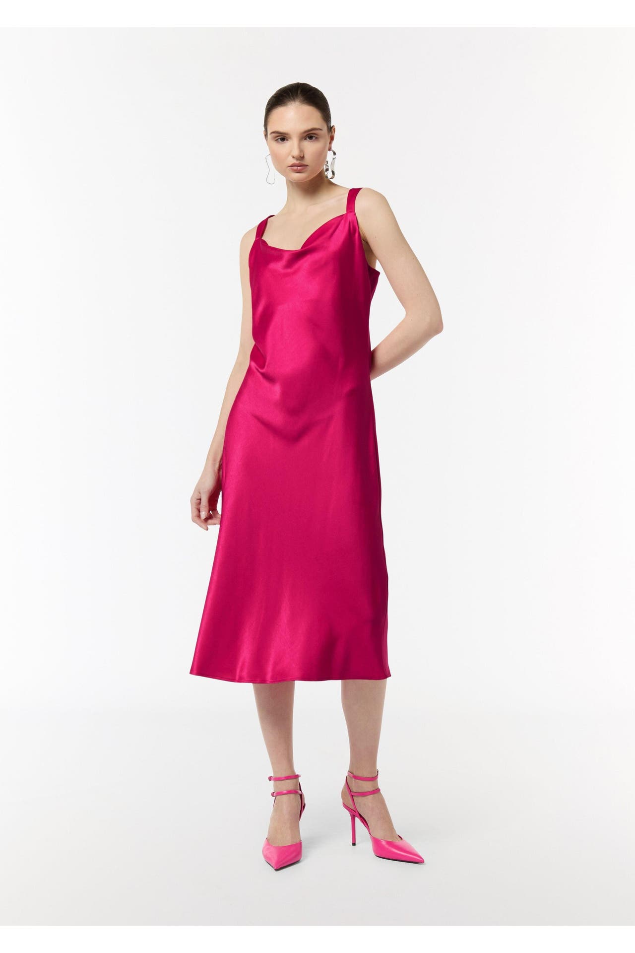 COMMA, Midikleid 4468_pink, Bild 1