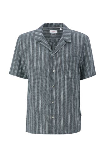 S.OLIVER Kurzarmhemd 59G0_navy Regular Fit