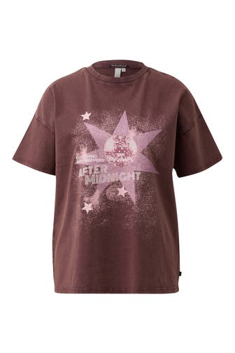 QS BY S.OLIVER T-Shirt 49D1_bordeaux