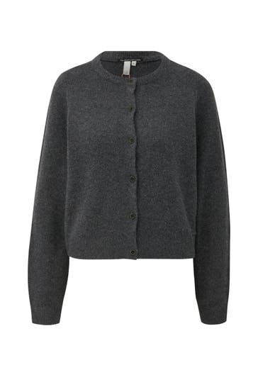 QS BY S.OLIVER Strickjacke 98W0_dunkelgrau