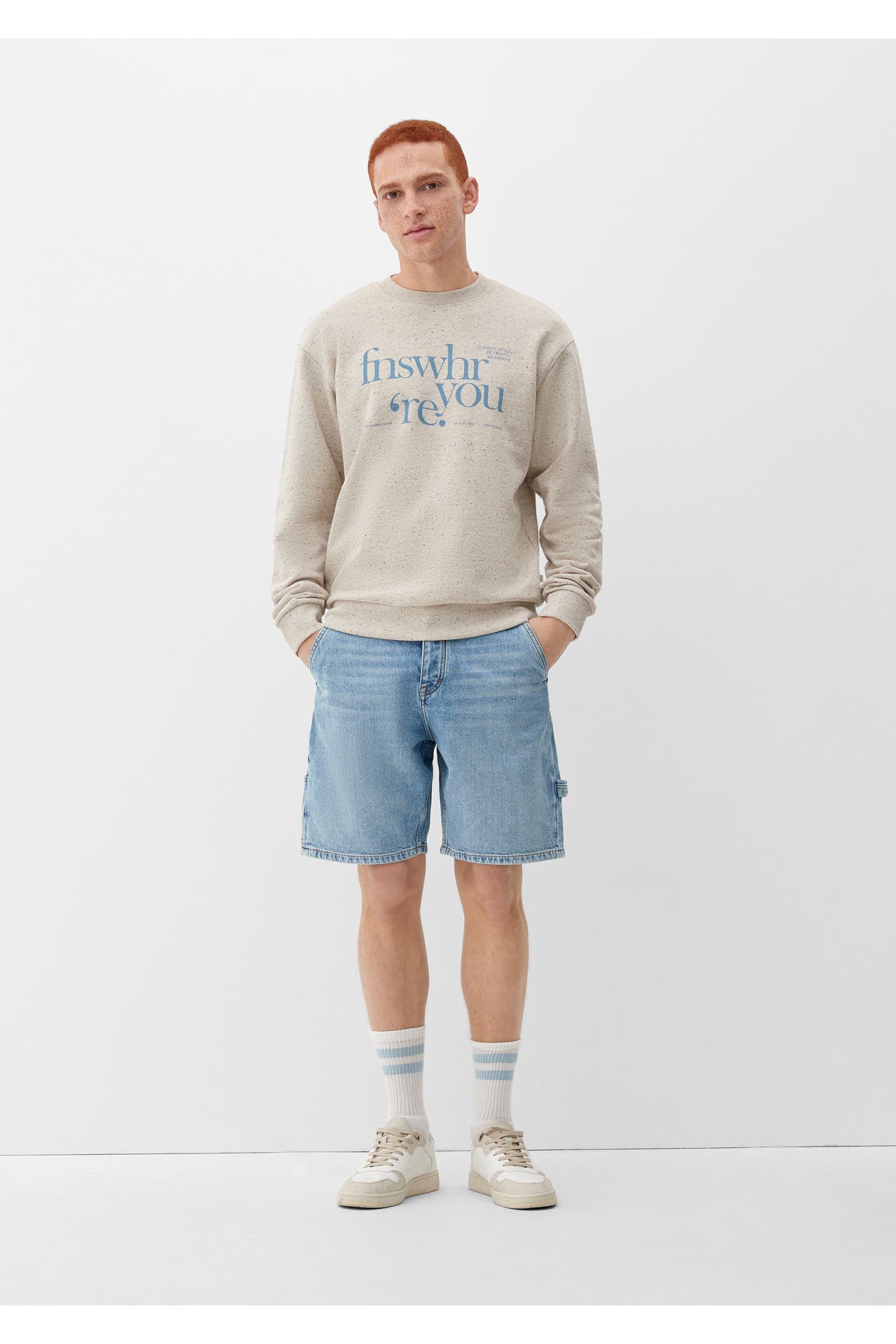 QS BY S.OLIVER Sweatshirt 80W0_helles beige, Bild 1