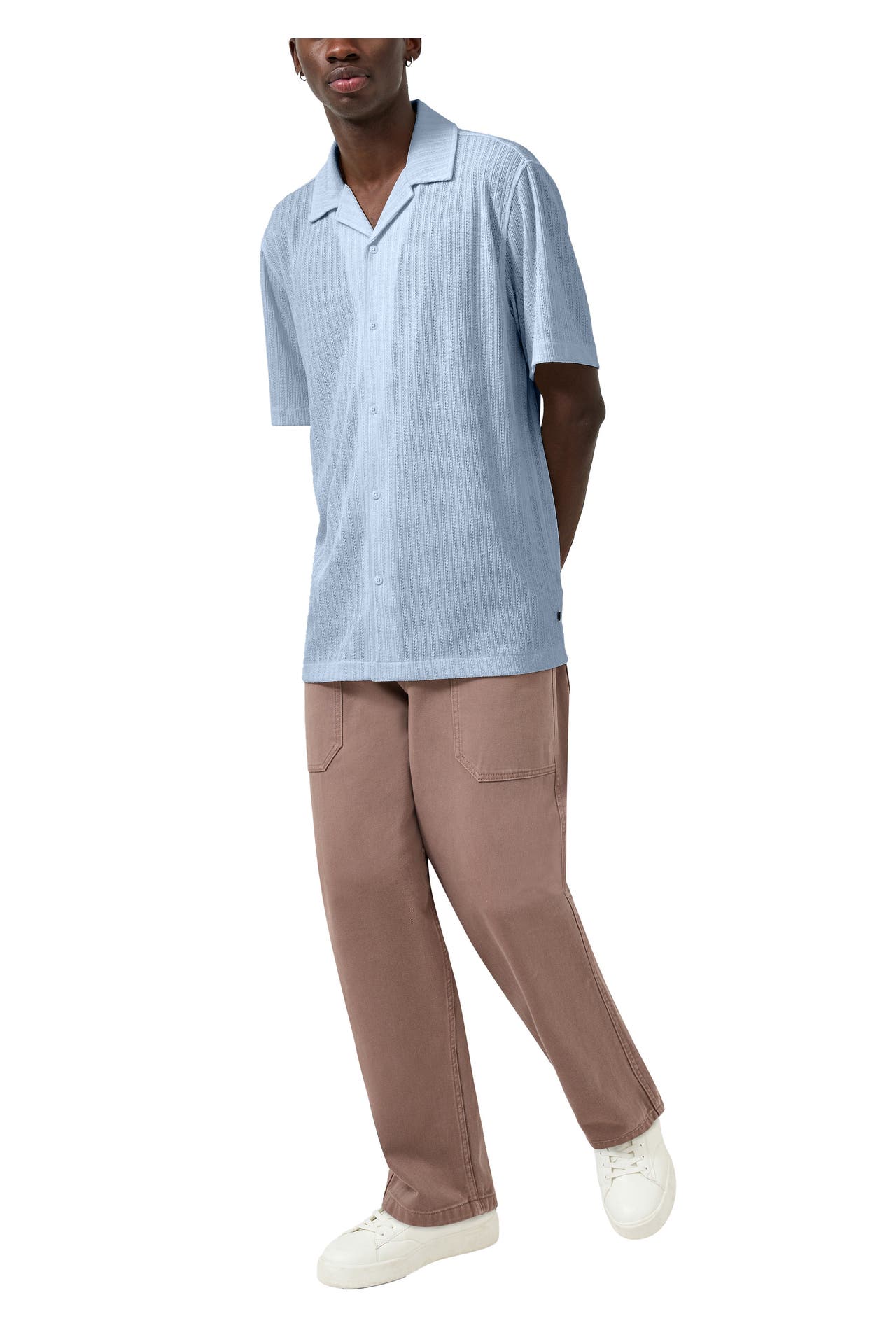 QS BY S.OLIVER Kurzarmhemd 5007_hellblau Loose Fit, Bild 1