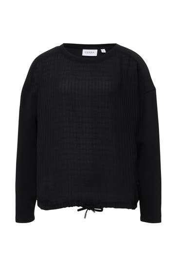 COMMA, Sweatshirt 9999_schwarz