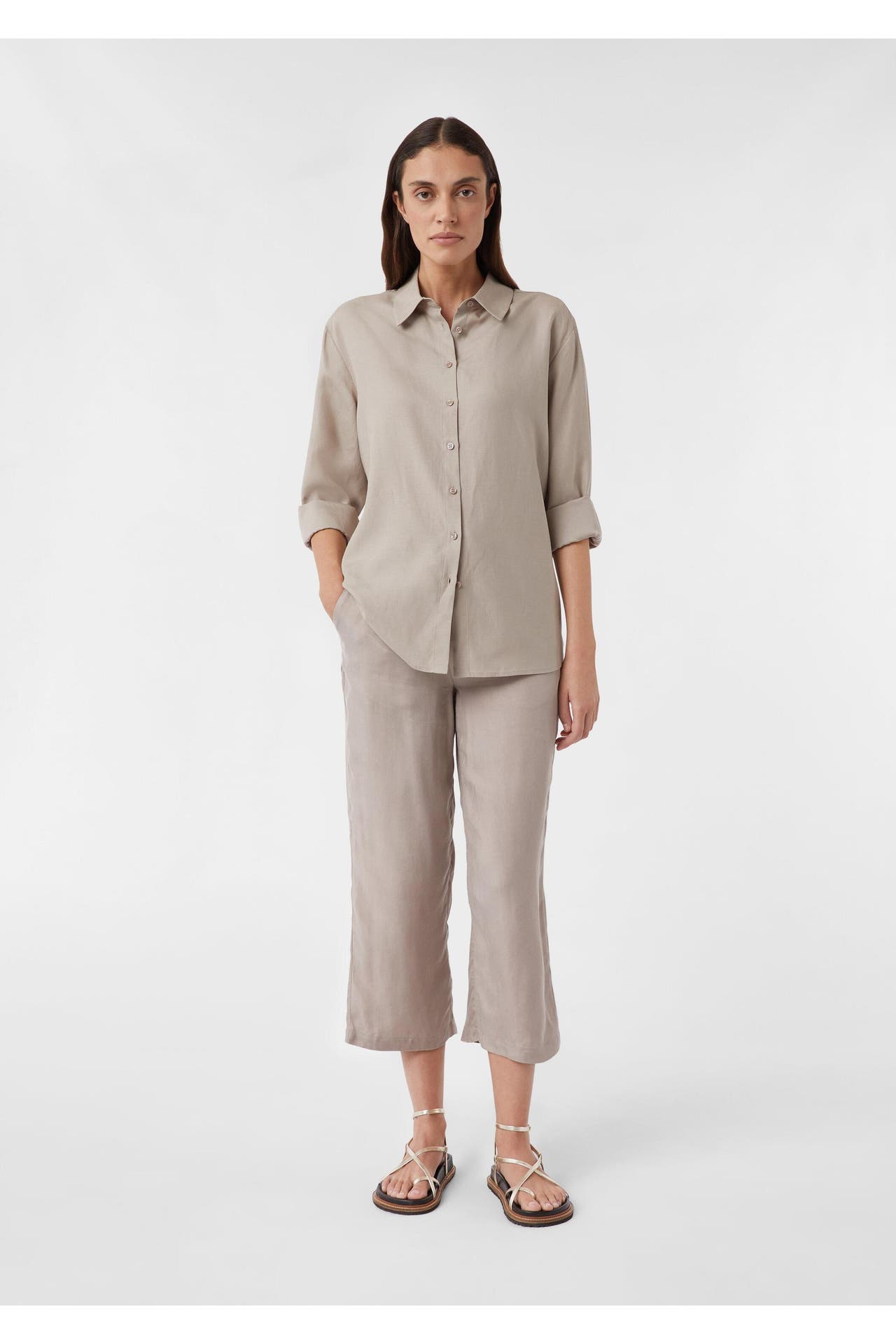COMMA, Casual-Bluse 8099_hellbraun, Bild 1