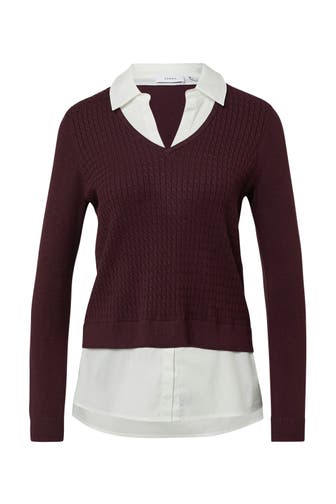 COMMA, Pullover 4922_bordeaux
