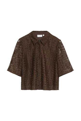 COMMA, Blusenshirt 8943_dunkelbraun