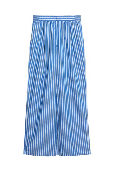 S.OLIVER Stoffhose 56H1_blau Wide/ Loose Fit