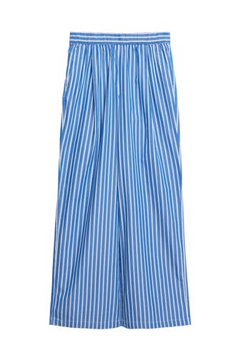 S.OLIVER Stoffhose 56H1_blau Wide/ Loose Fit
