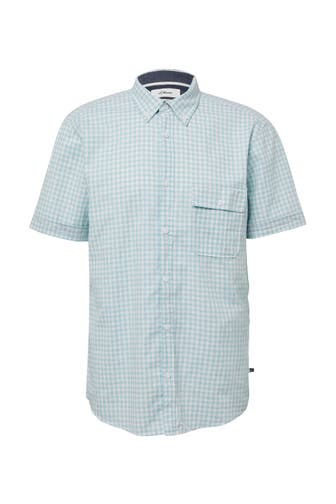 S.OLIVER Kurzarmhemd 65N1_minze Regular Fit