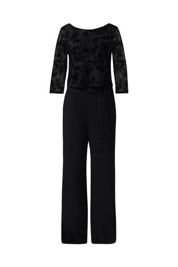 COMMA, Jumpsuit 9999_schwarz Wide/ Loose Fit