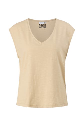COMMA, T-Shirt 8312_hellbraun