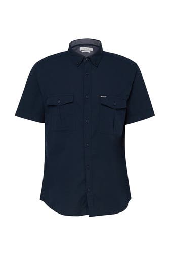 S.OLIVER Kurzarmhemd 5978_navy Regular Fit