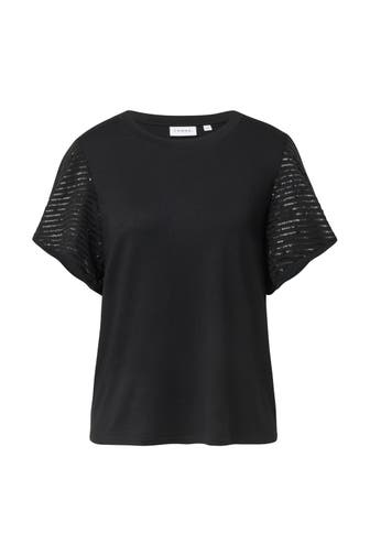 COMMA, T-Shirt 9999_schwarz