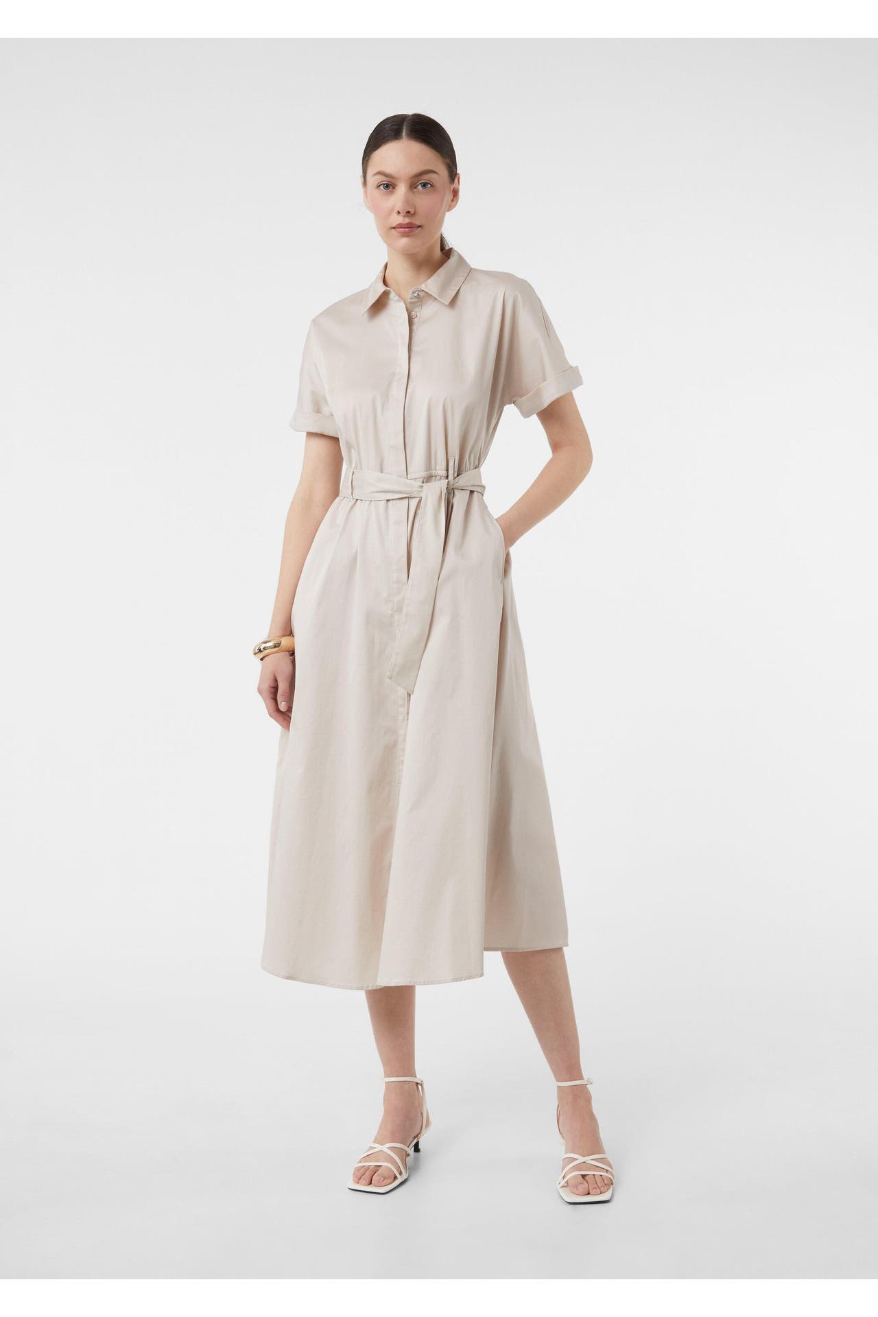 COMMA, Midikleid 8007_helles beige, Bild 1