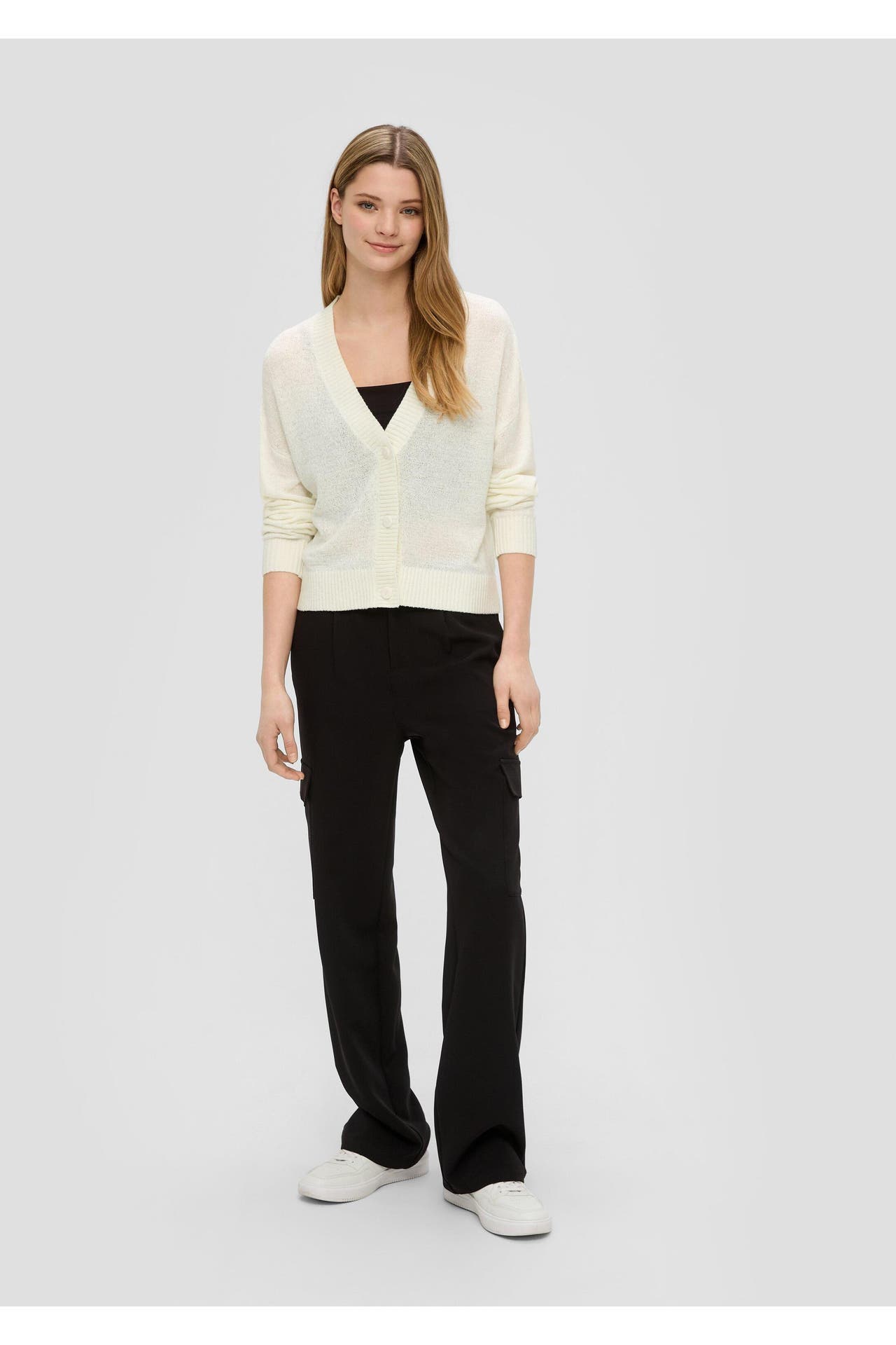 QS BY S.OLIVER Strickjacke 0200_creme, Bild 1