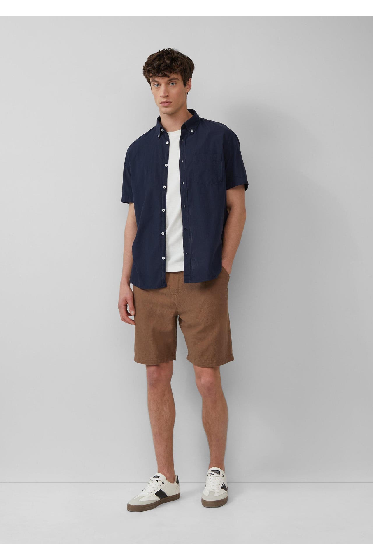 S.OLIVER Kurzarmhemd 5978_navy Regular Fit, Bild 1