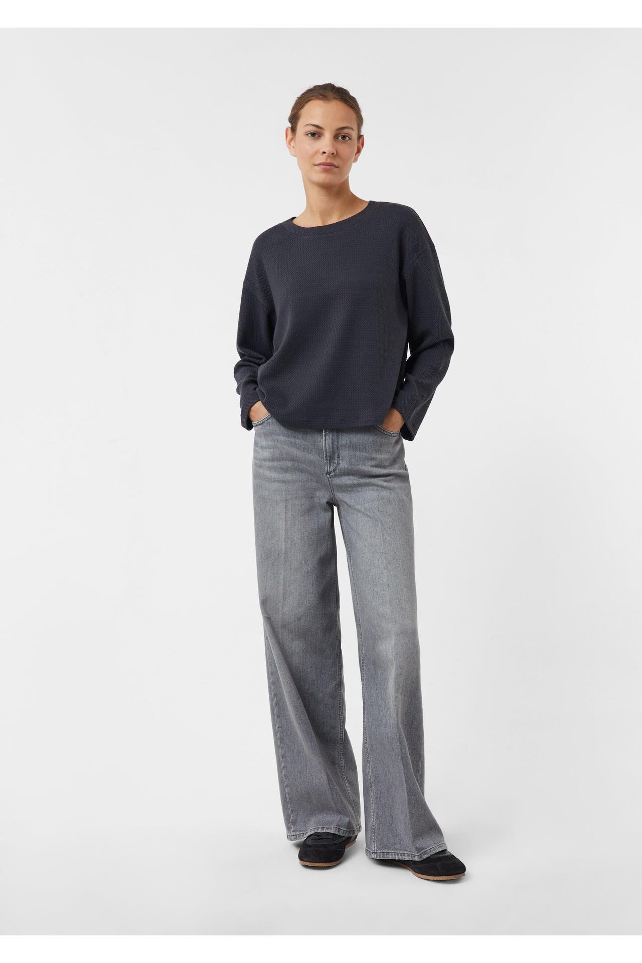 COMMA, Sweatshirt 9865_dunkelgrau, Bild 1