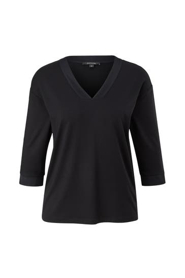 COMMA, T-Shirt 9999_schwarz