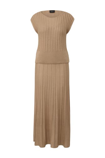 S.OLIVER Midikleid 8411_sandstein