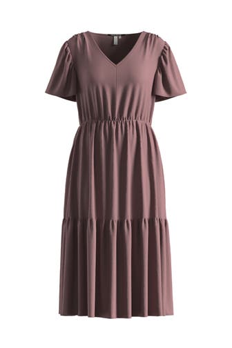 QS BY S.OLIVER Midikleid 4438_aubergine