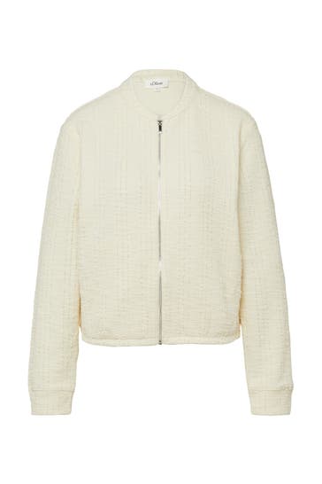 S.OLIVER Sweatjacke 8000_helles beige