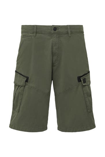 S.OLIVER Short FILE 7940_olivgrün Tapered