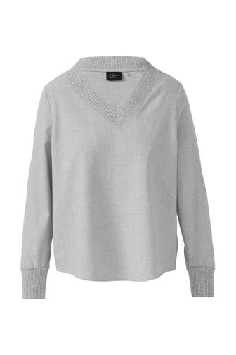 S.OLIVER Casual-Bluse 9400_grau meliert