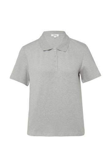 S.OLIVER Polo-Shirt 9400_grau meliert