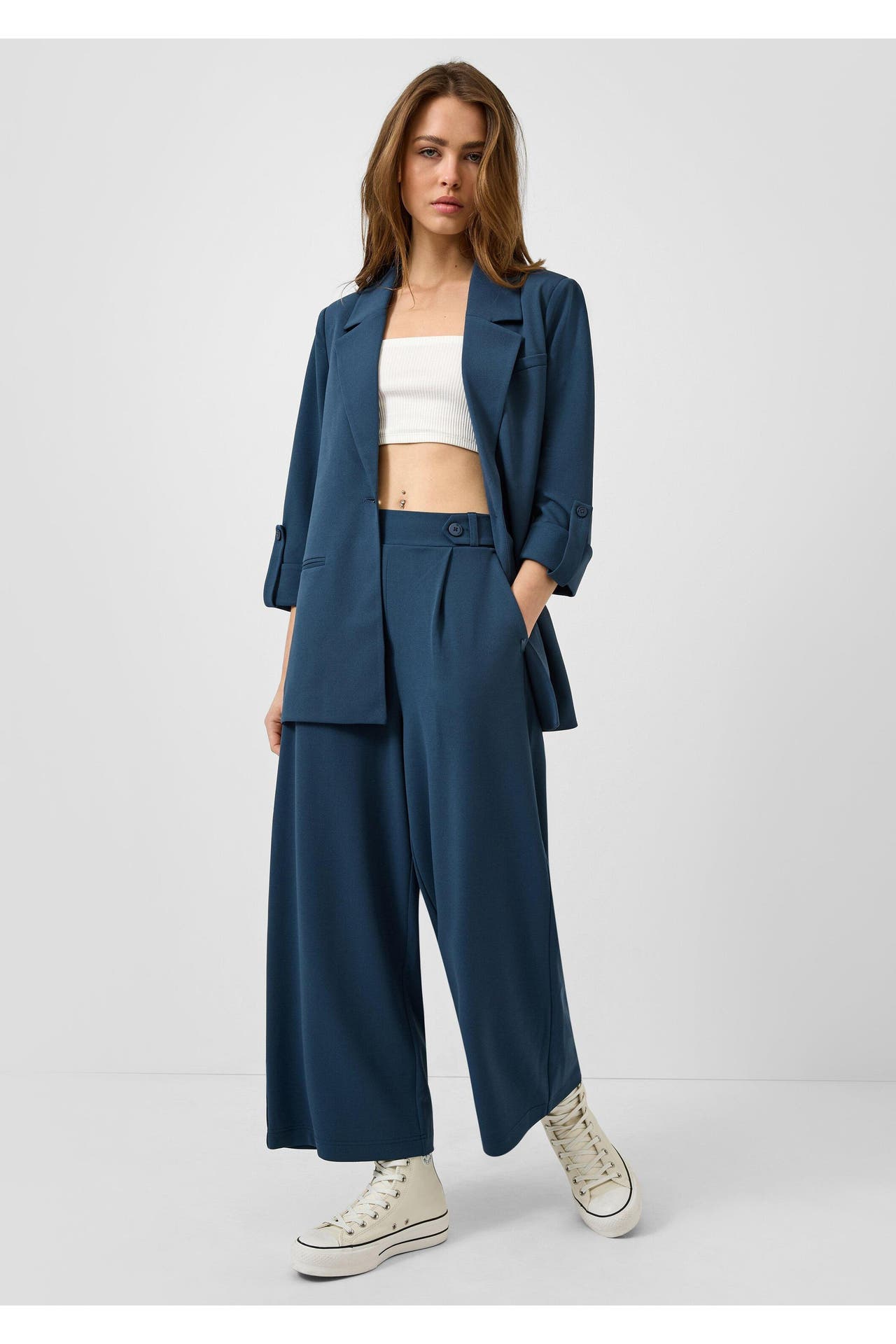 QS BY S.OLIVER Stoffhose 5820_tiefblau Tapered, Bild 1