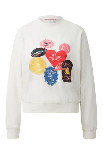 QS BY S.OLIVER Sweatshirt 02D0_creme