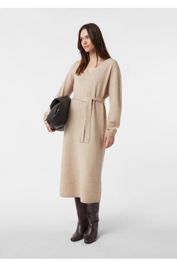 COMMA, Maxikleid 82W2_sandfarben