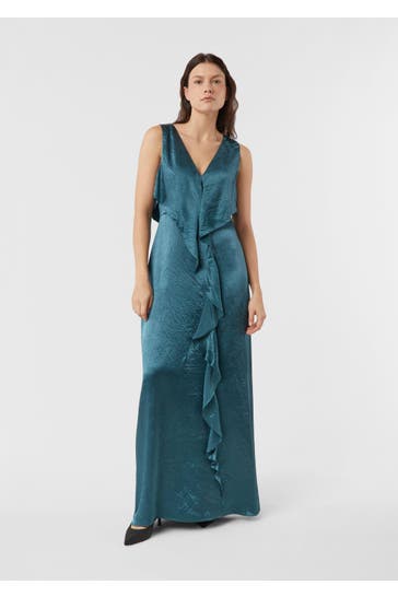 COMMA, Maxikleid 6723_petrol