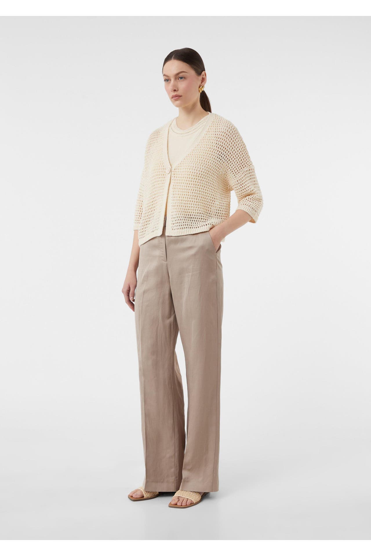 COMMA, Strickjacke 0505_beige, Bild 1
