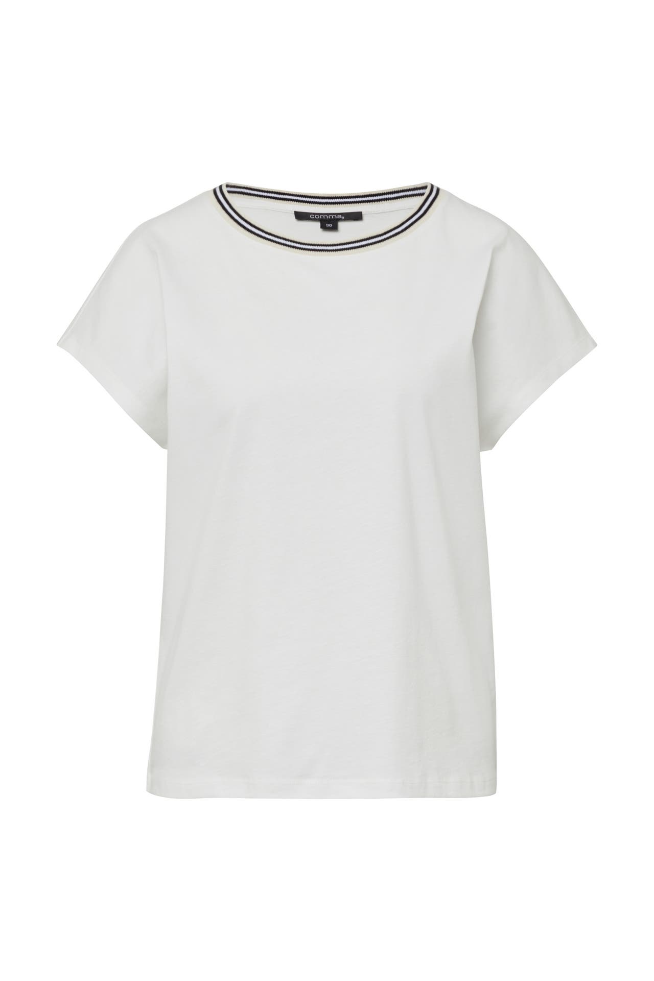 COMMA, T-Shirt 0120_weiß, Bild 1