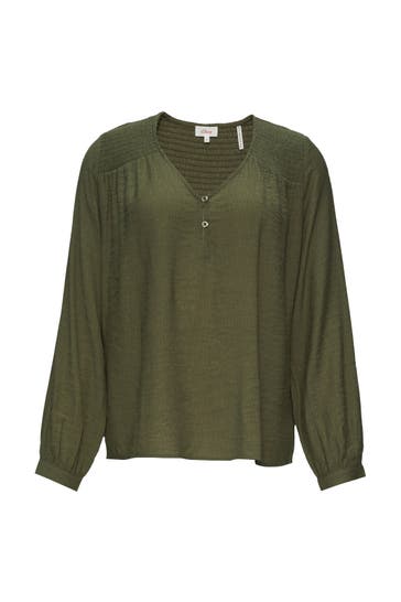 S.OLIVER Casual-Bluse 7926_olivgrün