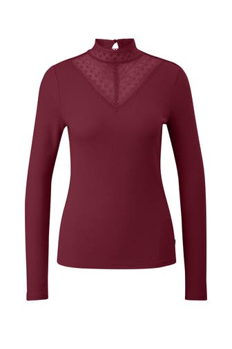 QS BY S.OLIVER Longsleeve 3900_bordeaux