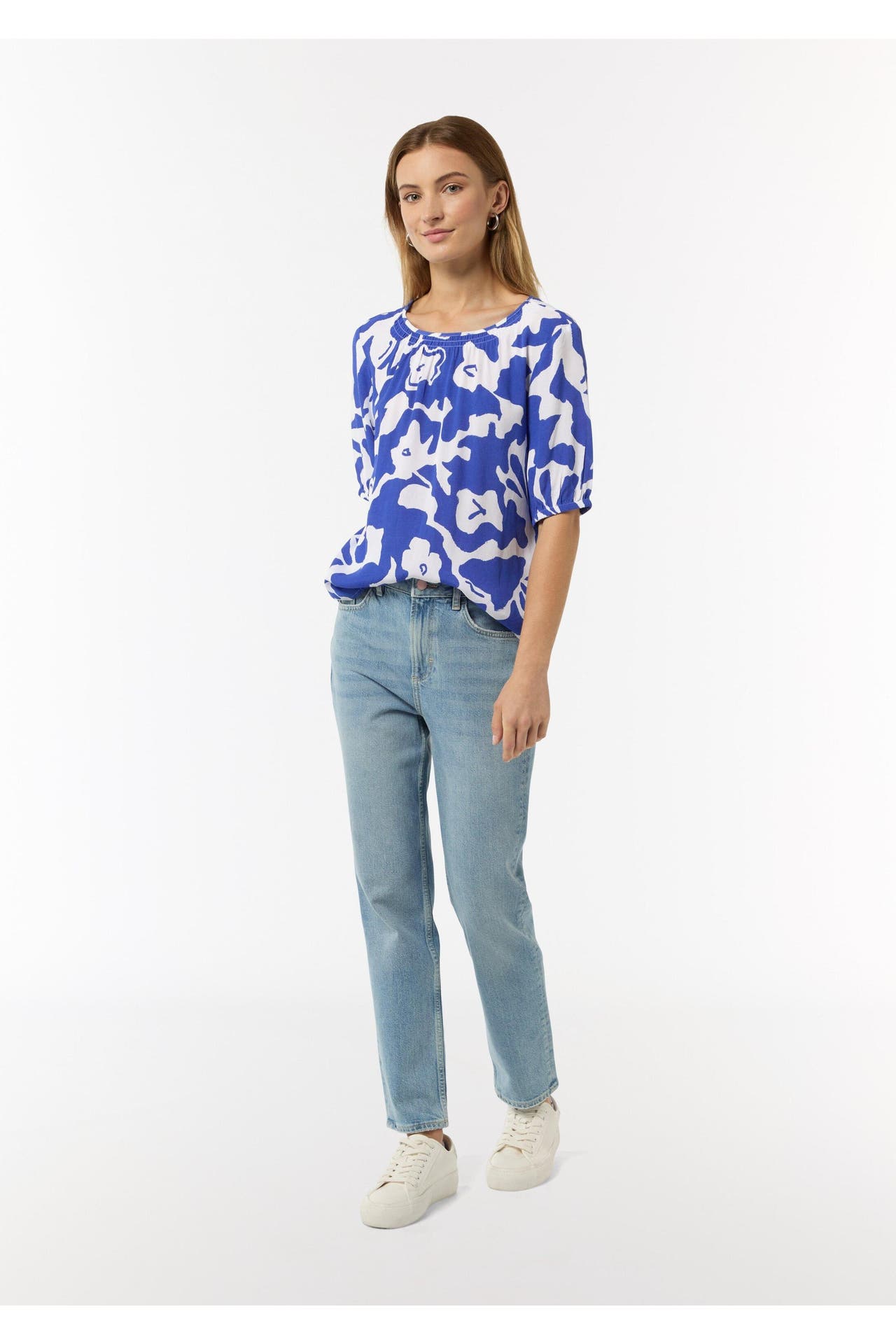COMMA, Blusenshirt 55B5_royalblau, Bild 1