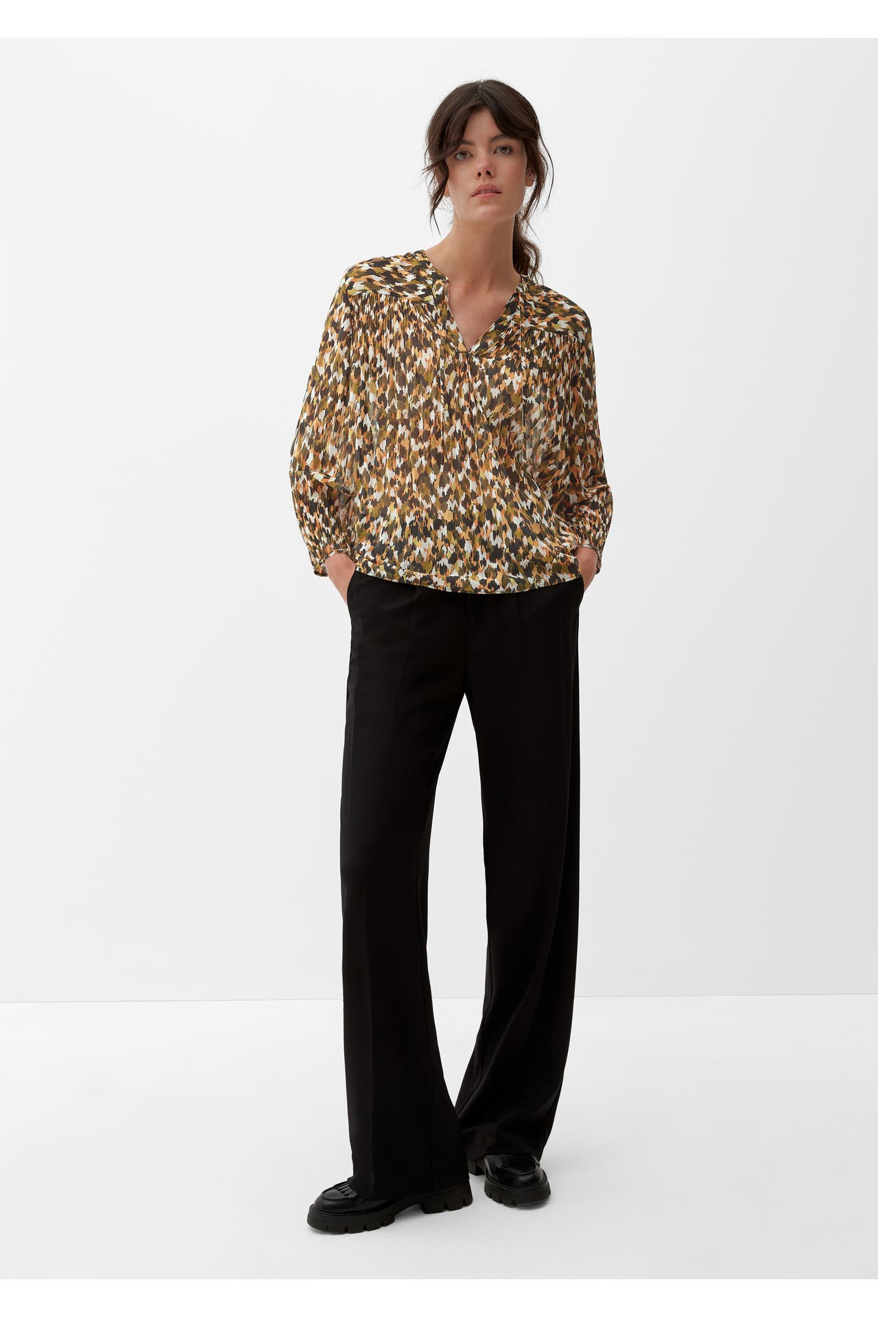S.OLIVER Casual-Bluse 77A0_olivgrün, Bild 1