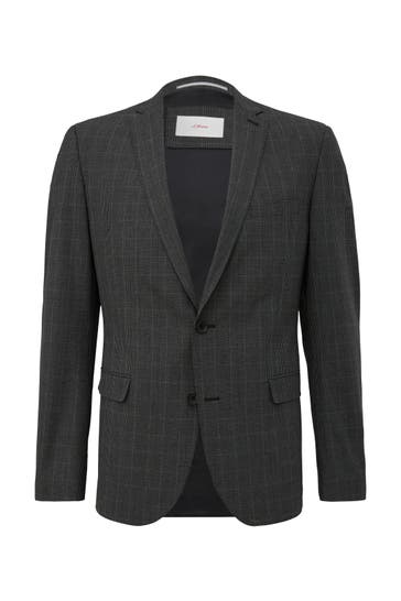 S.OLIVER Casual-Sakko S.OULTIMATE 98N3_dunkelgrau Slim Fit
