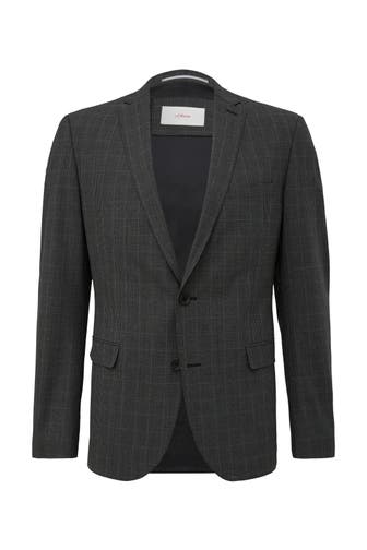 S.OLIVER Casual-Sakko S.OULTIMATE 98N3_dunkelgrau Slim Fit
