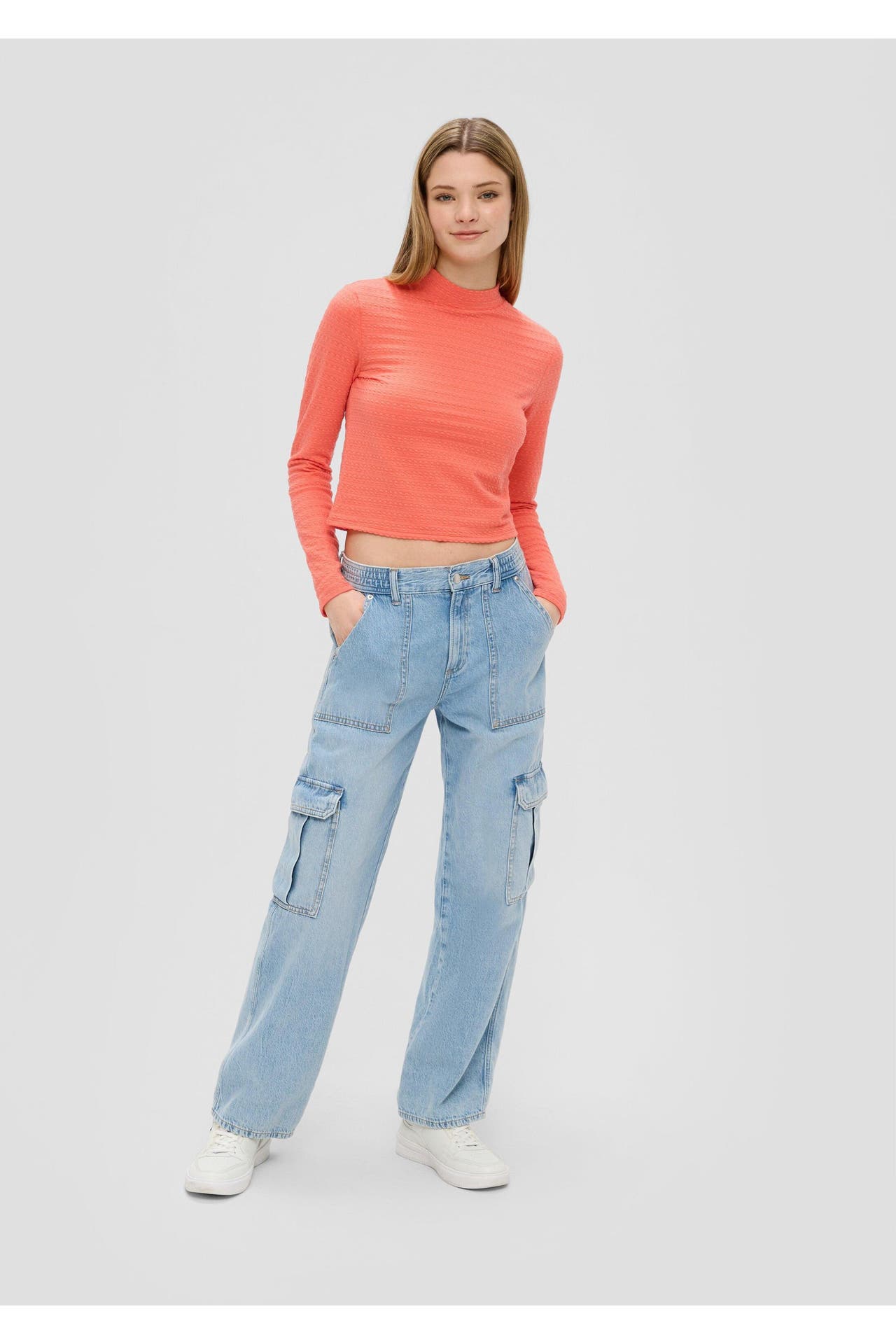 QS BY S.OLIVER Longsleeve 2347_koralle, Bild 1
